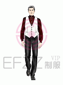 西餐服務生服裝257