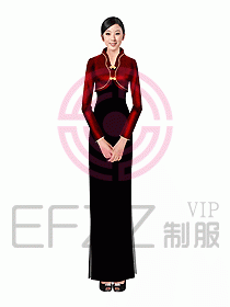 中餐迎賓制服304