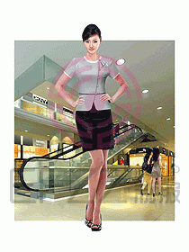 專賣店營業(yè)員服裝643