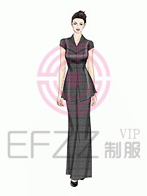 會所總臺接待制服132