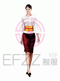 會(huì)所總臺(tái)接待制服139