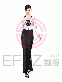 酒店西餐咨客制服設計圖257