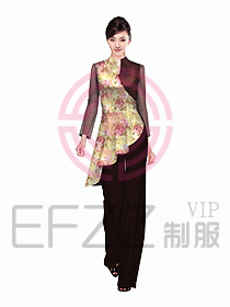 中餐服務員制服設計圖1002