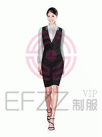 女職業裝馬夾設計圖205