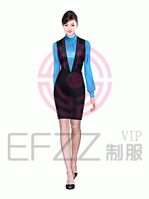 女職業(yè)裝馬夾設(shè)計圖206