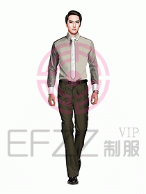 男職業(yè)裝長袖襯衫設計圖258