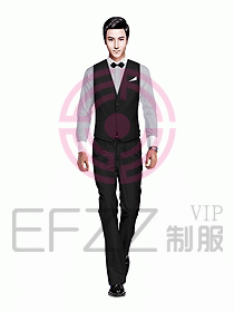 男職業(yè)裝馬夾設計圖033
