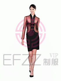 中餐服務(wù)員服裝設(shè)計(jì)效果圖1048