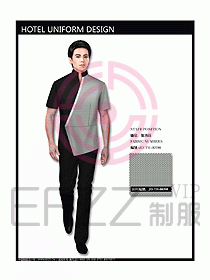 中餐服務(wù)員服裝設(shè)計效果圖1082