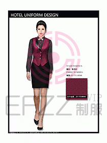 西餐服務(wù)員制服設(shè)計效果圖706
