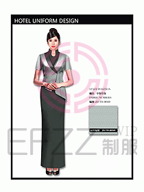中餐服務(wù)員制服設(shè)計(jì)效果圖1121