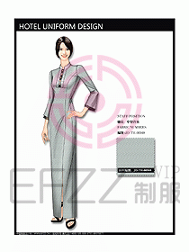 中餐迎賓制服設(shè)計效果圖564
