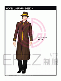 酒店門童制服設計效果圖676