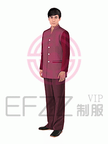 酒店客服服務員制服設計效果圖290