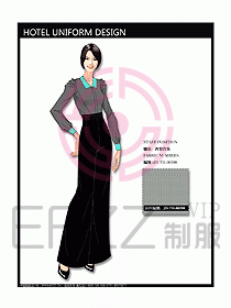 酒店西餐服務生制服設計圖734
