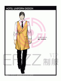酒店西餐服務生制服設計圖719