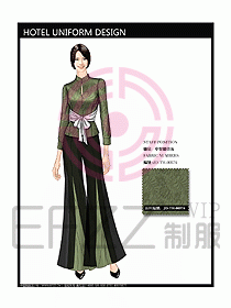 酒店中餐服務(wù)員制服設(shè)計圖1194