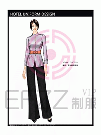 酒店中餐服務員制服設計圖1197