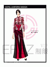 酒店中餐服務(wù)員制服設(shè)計圖1199