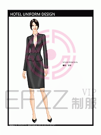 前臺服務(wù)生制服設(shè)計效果圖457