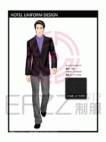 前臺服務生制服設(shè)計效果圖460