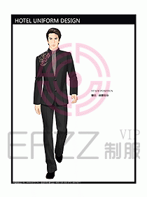 前臺服務(wù)生制服設(shè)計(jì)效果圖470