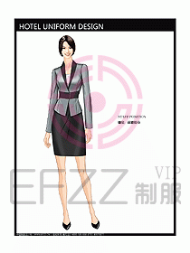 前臺(tái)服務(wù)生制服設(shè)計(jì)效果圖475
