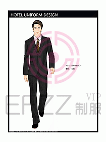 前臺服務生制服設計效果圖477