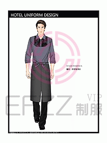 酒店西餐服務生制服設計圖761
