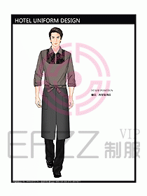 酒店西餐服務生制服設計圖759