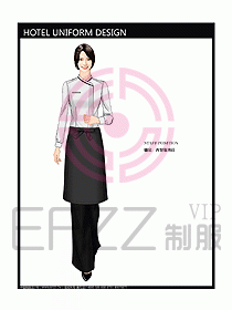 酒店西餐服務生制服設計圖771