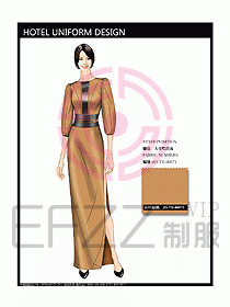 酒店中餐咨客制服設(shè)計圖582