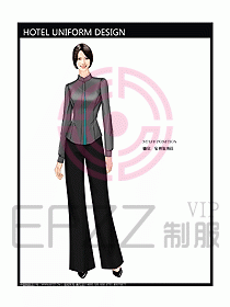 酒店中餐服務(wù)員制服設(shè)計(jì)圖1224