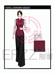 酒店中餐服務(wù)員制服設(shè)計(jì)圖1229