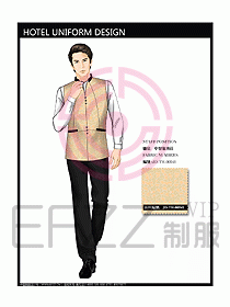 酒店中餐服務(wù)員制服設(shè)計圖1232