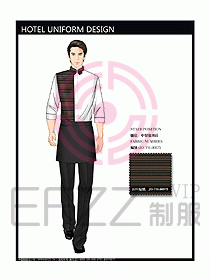 酒店中餐服務員制服設計圖1242