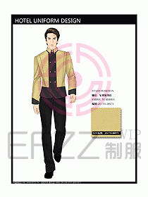 酒店中餐服務(wù)員制服設(shè)計圖1251