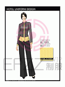 酒店中餐服務(wù)員制服設(shè)計圖1257