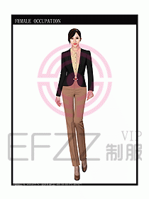 女時尚秋冬職業裝設計圖675