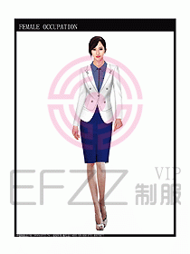 女時(shí)尚秋冬職業(yè)裝設(shè)計(jì)圖692