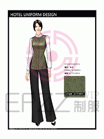 酒店客房服務(wù)員制服設(shè)計(jì)338