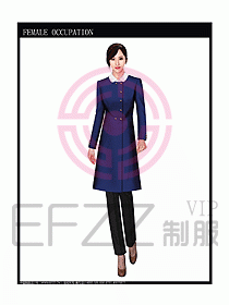 女職業裝大衣設計圖068