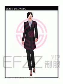 女職業裝大衣設計圖081