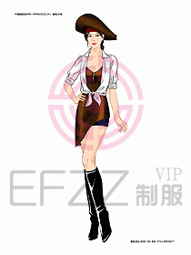 KTV男女服務(wù)員制服設(shè)計(jì)圖451