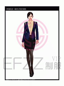 時尚職業(yè)女西服設(shè)計圖701