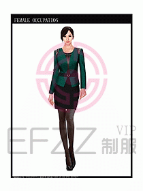時尚職業(yè)女西服設計圖705