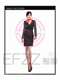 時尚職業(yè)女西服設計圖716