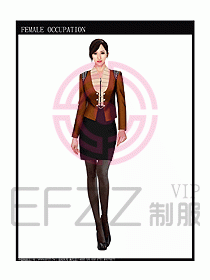 時尚職業(yè)女西服設(shè)計圖721
