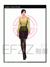 時尚職業(yè)女西服設計圖756
