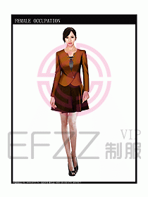 時(shí)尚職業(yè)女西服設(shè)計(jì)圖767